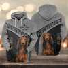 Joycorners Long Haired Dachshund Never Walk Alone Custom Name And Dog 3D Full Print Shirts