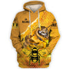Joycorners Honey Bee Custom Name Hoodie