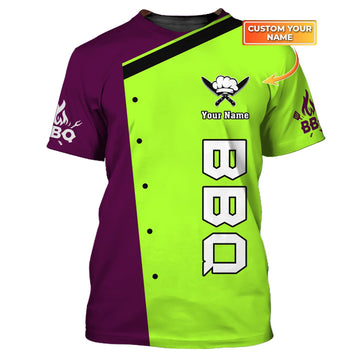 Joycorners PERSONALIZED NAME 3D CHEF SHIRTS FOR MEN AND WOMEN