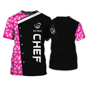 Joycorners PERSONALIZED NAME 3D CHEF SHIRTS FOR MEN AND WOMEN