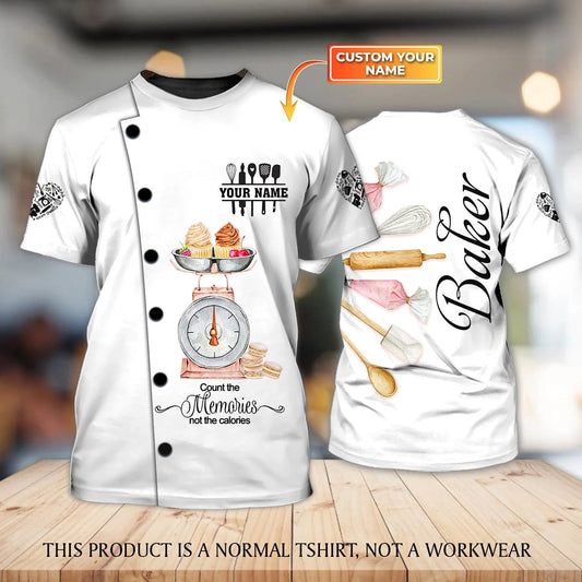 BAKER - Custom Bakery Shirt Gift For Baking & Cake Lover Printed Shirt