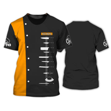 Joycorners Knife Chef Custom Name 3D Shirt