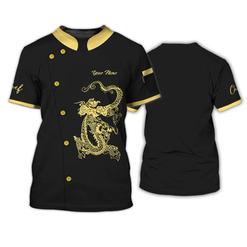 Joycorners Latest Dragon Chef Custom Name 3D Shirt