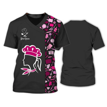 Joycorners Cooking Lover Chef Custom Name 3D Shirt