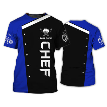 Joycorners Chef Latest Uniform 3 Custom Name 3D Shirt