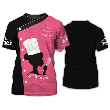 Joycorners Bakery Chef Custom Name 3D Shirt