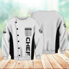 Joycorners Chef White Uniform Custom Name 3D Shirt