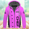 Joycorners Chef Pink Uniform Custom Name 3D Shirt