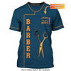 Barber Shop Personalized Name 3D Shirt