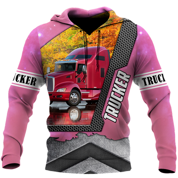 Joycorners Premium Personalized Unisex All Over Printed Trucker 3D Hoodie 121 LM2209