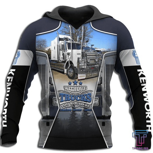 Joycorners Premium Personalized Unisex All Over Printed Trucker 3D Hoodie 120 LM2209