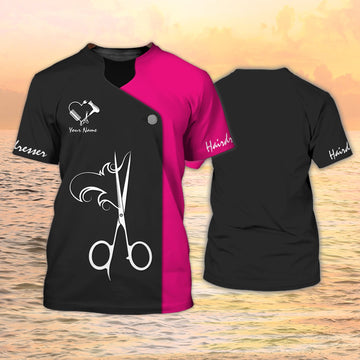Joycorners Hair Uniform Hairdresser Hairstylist Tools 59 Custom Name Full Print Shirts ( Non Workwear )