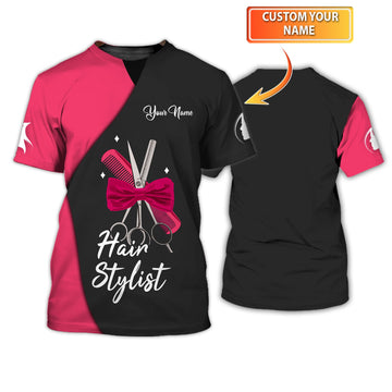 Joycorners Hair Uniform Hairdresser Hairstylist Tools 61 Custom Name Full Print Shirts ( Non Workwear )