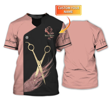 Joycorners Hair Uniform Hairdresser Hairstylist Tools 27 Custom Name Full Print Shirts ( Non Workwear )