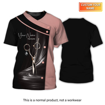 Joycorners Hair Uniform Hairdresser Hairstylist Tools 21 Custom Name Full Print Shirts ( Non Workwear )
