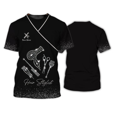 Joycorners Hair Uniform Hairdresser Hairstylist Tools 14 Custom Name Full Print Shirts ( Non Workwear )