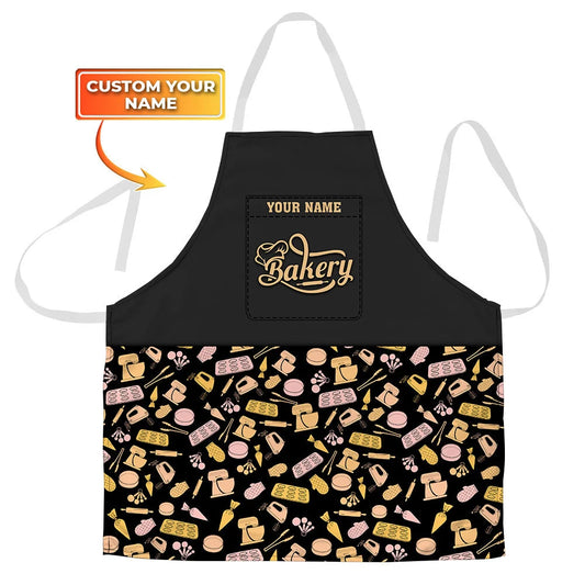 BAKER - Apron Personalized Name Bakery Gift For Baker & Cake Lover