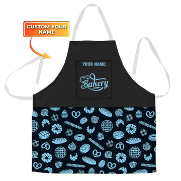 BAKER - Apron Personalized Name Bakery Gift For Baker & Cake Lover