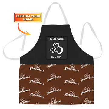 BAKER - Apron Personalized Name Bakery Gift For Baker & Cake Lover