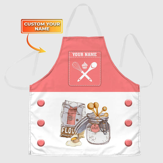 BAKER - Apron Personalized Name Bakery Gift For Baker & Cake Lover