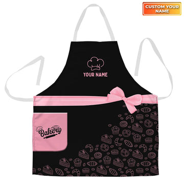 BAKER - Apron Personalized Name Bakery Gift For Baker & Cake Lover