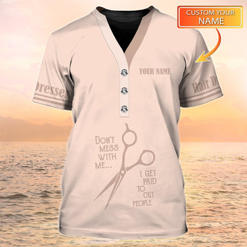 Joycorners Hair Uniform Hairdresser Hairstylist Tools 47 Custom Name Full Print Shirts ( Non Workwear )