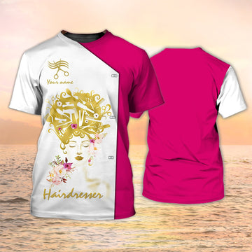 Joycorners Hair Uniform Hairdresser Hairstylist Tools 46 Custom Name Full Print Shirts ( Non Workwear )