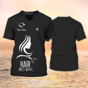 Joycorners Hair Uniform Hairdresser Hairstylist Tools 44 Custom Name Full Print Shirts ( Non Workwear )
