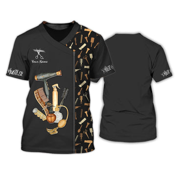 Joycorners Hair Uniform Hairdresser Hairstylist Tools 38 Custom Name Full Print Shirts ( Non Workwear )