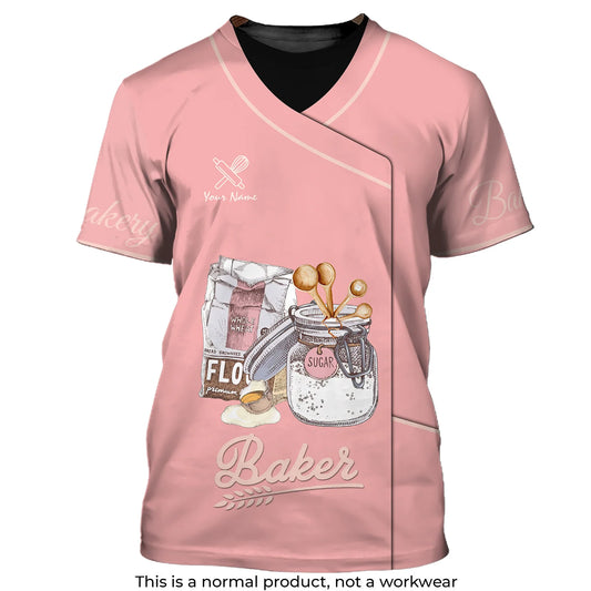 BAKER - Custom Bakery Shirt Gift For Baking & Cake Lover Printed Shirt