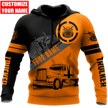 Joycorners Premium Personalized Unisex All Over Printed Trucker 3D Hoodie 110 LM2209