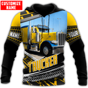 Joycorners Premium Personalized Unisex All Over Printed Trucker 3D Hoodie 106 LM2209