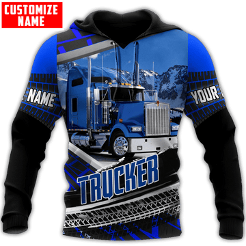 Joycorners Premium Personalized Unisex All Over Printed Trucker 3D Hoodie 104 LM2209