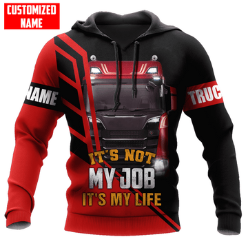 Joycorners Premium Personalized Unisex All Over Printed Trucker 3D Hoodie 99 LM2209