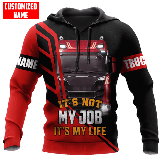 Joycorners Premium Personalized Unisex All Over Printed Trucker 3D Hoodie 99 LM2209