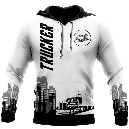 Joycorners Premium Personalized Unisex All Over Printed Trucker 3D Hoodie 89 LM2209