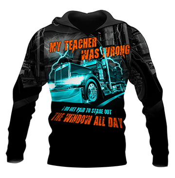 Joycorners Premium Personalized Unisex All Over Printed Trucker 3D Hoodie 84 LM2209