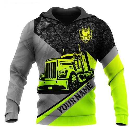 Joycorners Premium Personalized Unisex All Over Printed Trucker 3D Hoodie 85 LM2209