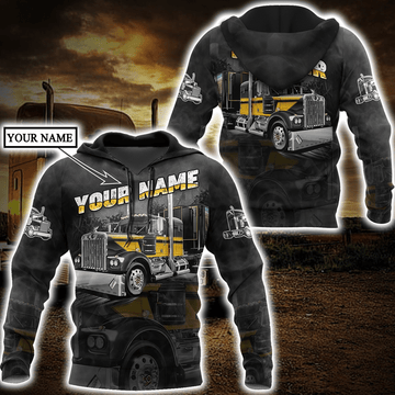 Joycorners Premium Personalized Unisex All Over Printed Trucker 3D Hoodie 80 LM2209