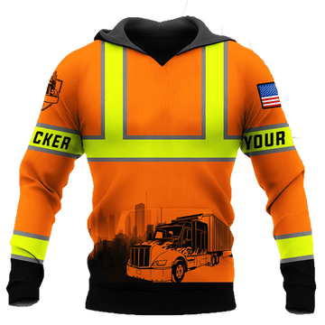 Joycorners Premium Personalized Unisex All Over Printed Trucker 3D Hoodie 79 LM2209