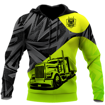 Joycorners Premium Personalized Unisex All Over Printed Trucker 3D Hoodie 71 LM2209