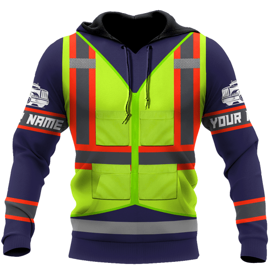 Joycorners Premium Personalized Unisex All Over Printed Trucker 3D Hoodie 72 LM2209