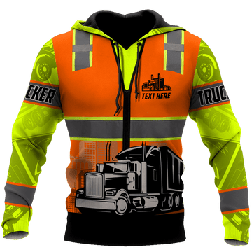 Joycorners Premium Personalized Unisex All Over Printed Trucker 3D Hoodie 67 LM2209
