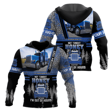 Joycorners Premium Personalized Unisex All Over Printed Trucker 3D Hoodie 64 LM2209