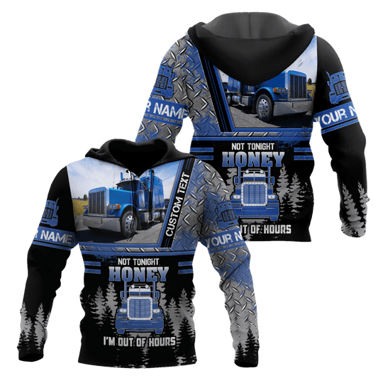 Joycorners Premium Personalized Unisex All Over Printed Trucker 3D Hoodie 64 LM2209