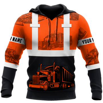 Joycorners Premium Personalized Unisex All Over Printed Trucker 3D Hoodie 63 LM2209