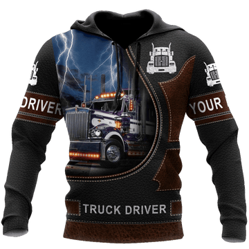 Joycorners Premium Personalized Unisex All Over Printed Trucker 3D Hoodie 58 LM2209