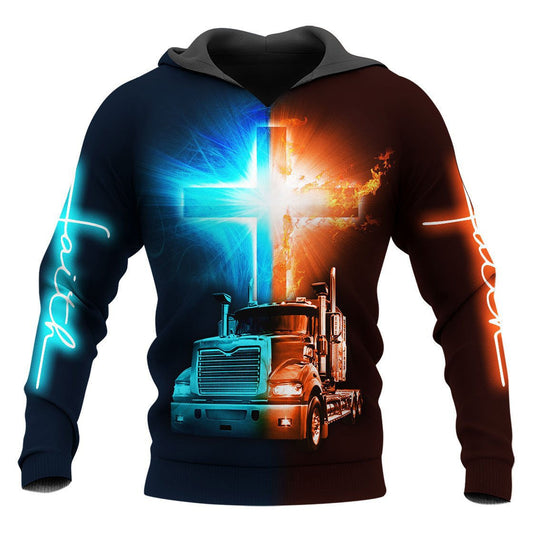 Joycorners Premium Personalized Unisex All Over Printed Trucker 3D Hoodie 57 LM2209