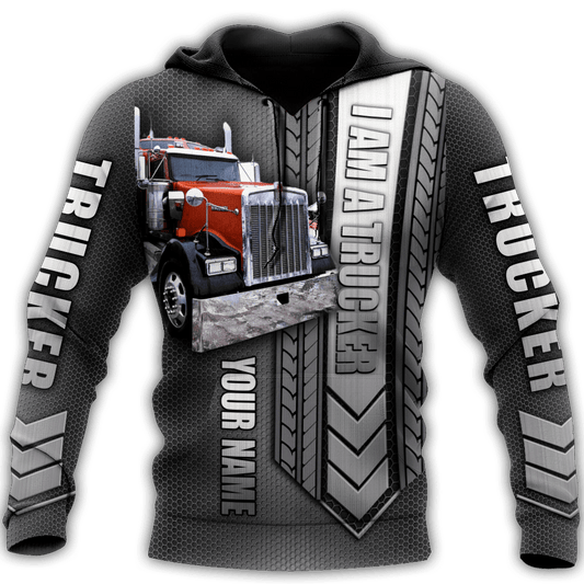 Joycorners Premium Personalized Unisex All Over Printed Trucker 3D Hoodie 55 LM2209