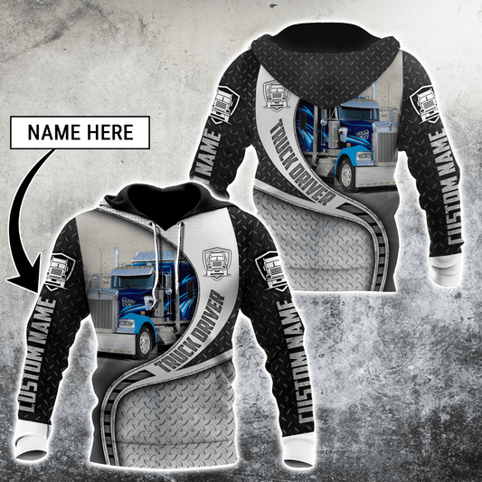 Joycorners Premium Personalized Unisex All Over Printed Trucker 3D Hoodie 54 LM2209